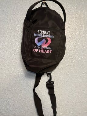 CNA Bag with 2 pockets with zippers and Strap
